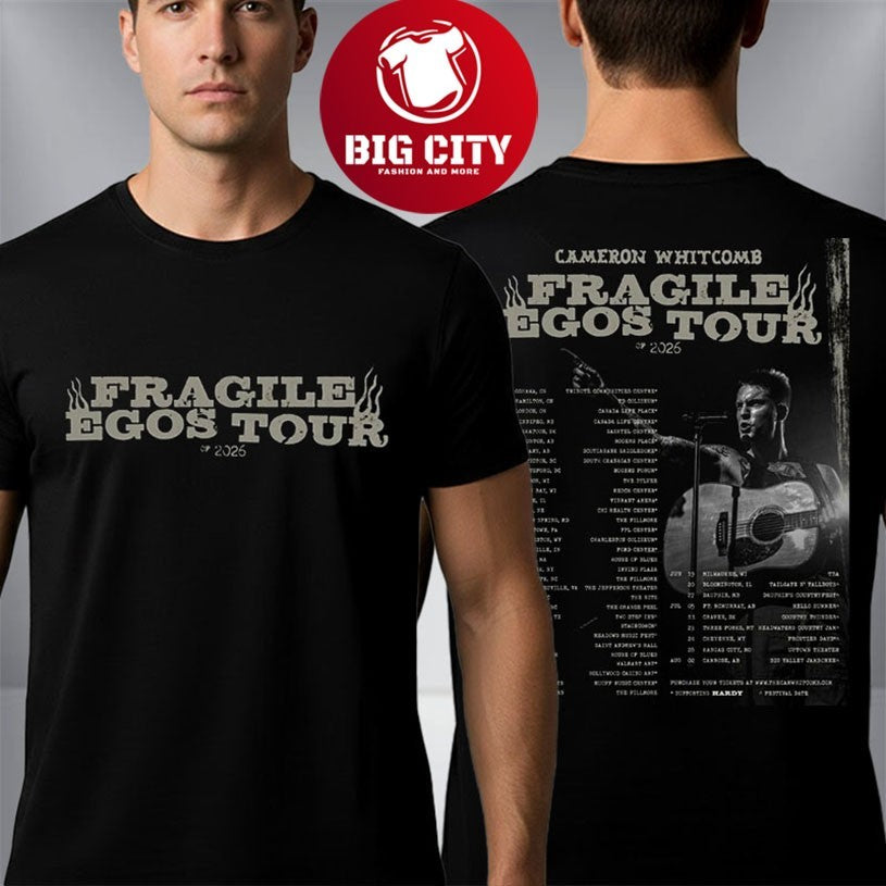 Cameron Whitcomb Fragile Egos Tour 2026 Schedule Tour Dates Announced Two Sided Shirt