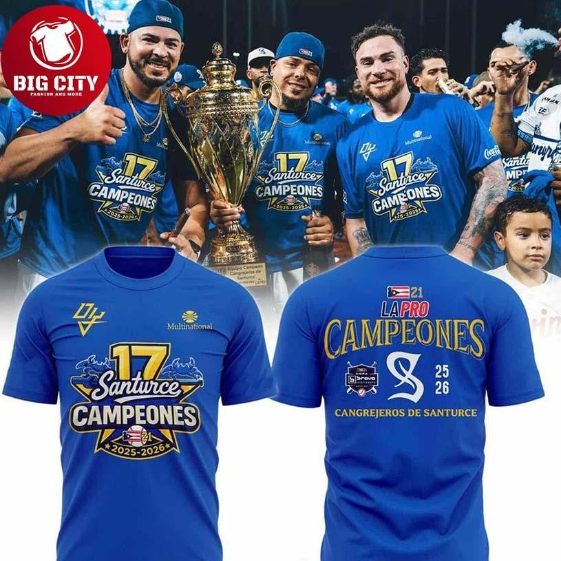 Cangrejeros Campeon De La LBPRC 2026 Two Sided Shirt