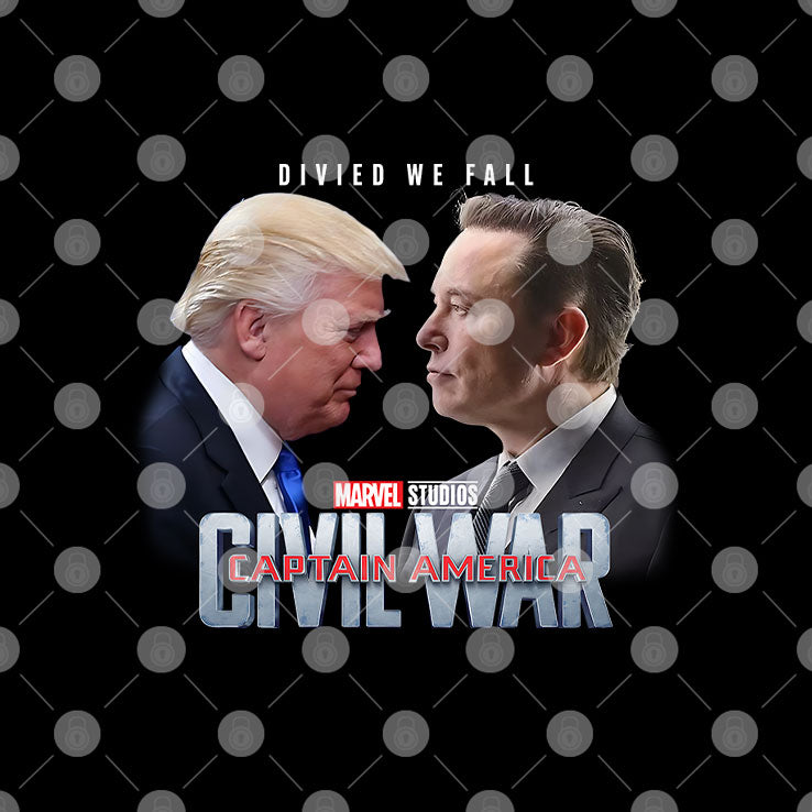 Captain America Civil War Trump Vs Elon Shirt