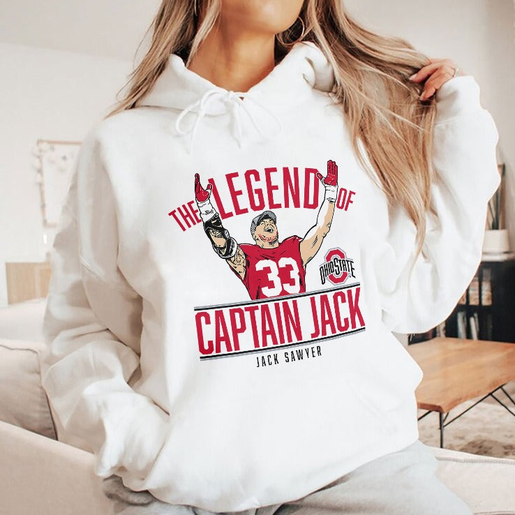 Captain Jack Sawyer The Legend Of Ohio State Shirt