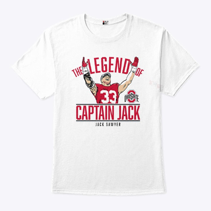 Captain Jack Sawyer The Legend Of Ohio State Shirt