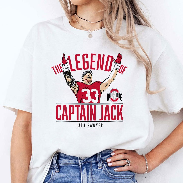 Captain Jack Sawyer The Legend Of Ohio State Shirt