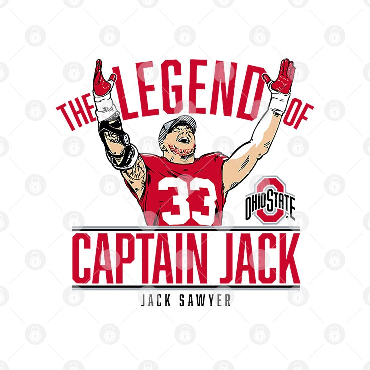 Captain Jack Sawyer The Legend Of Ohio State Shirt