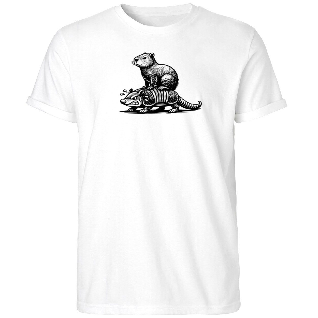 Capybara Riding Armadillo Shirt