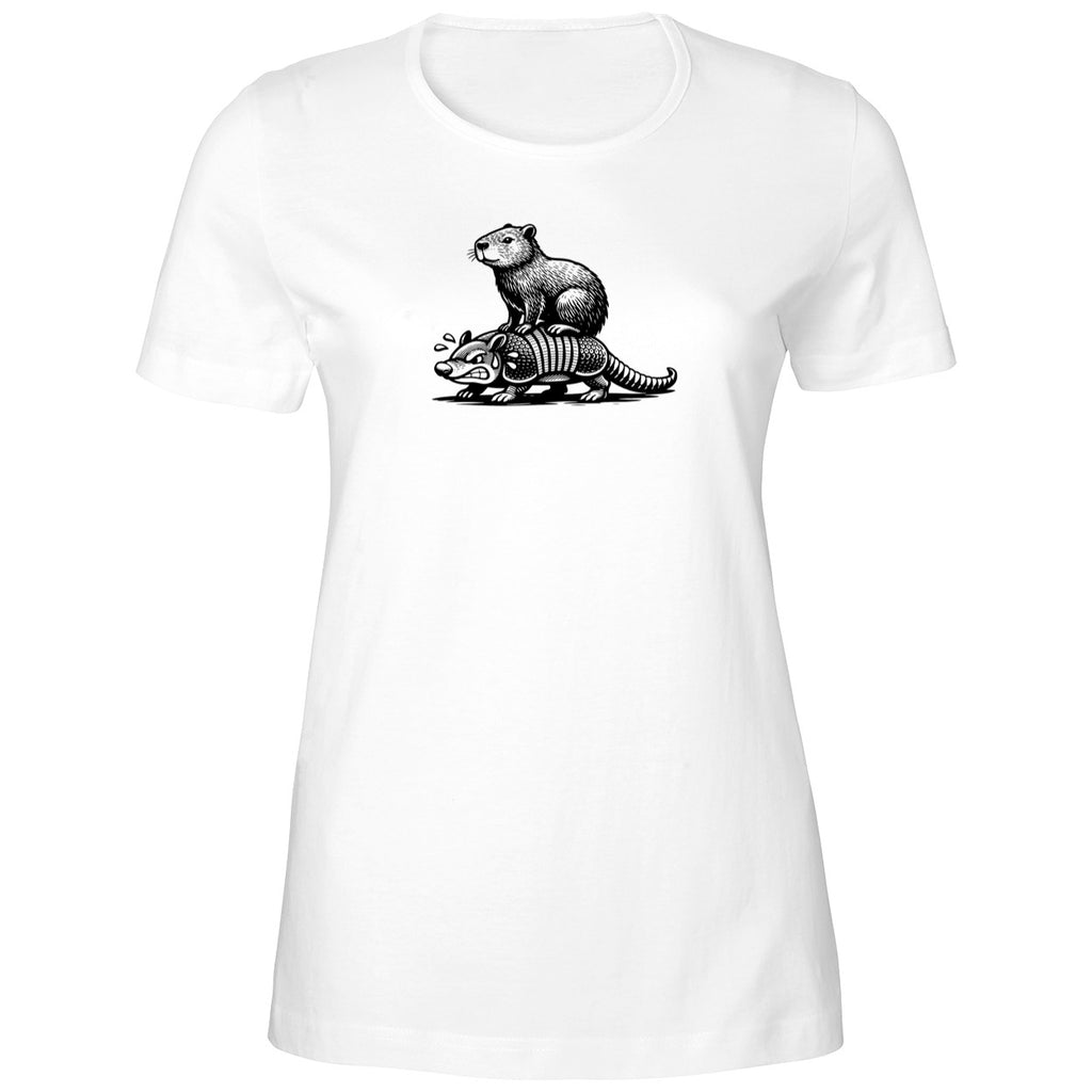 Capybara Riding Armadillo Shirt