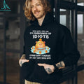 Capybara Surrounded By Idiots Funny Animal Graphic T Shirt
