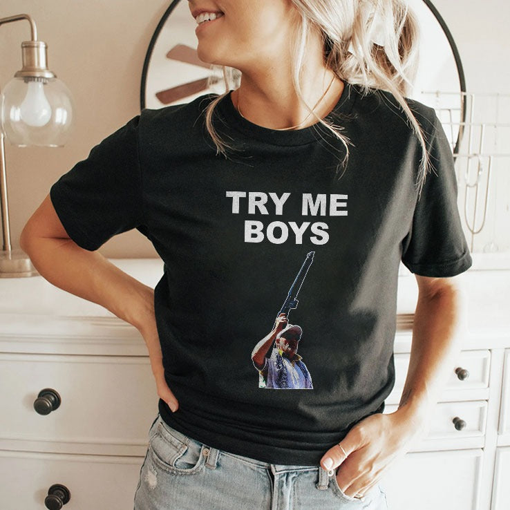 Carl Niehaus Try Me Boys Pro Gun T Shirt