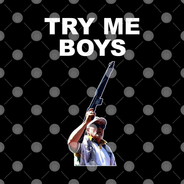 Carl Niehaus Try Me Boys Pro Gun T Shirt