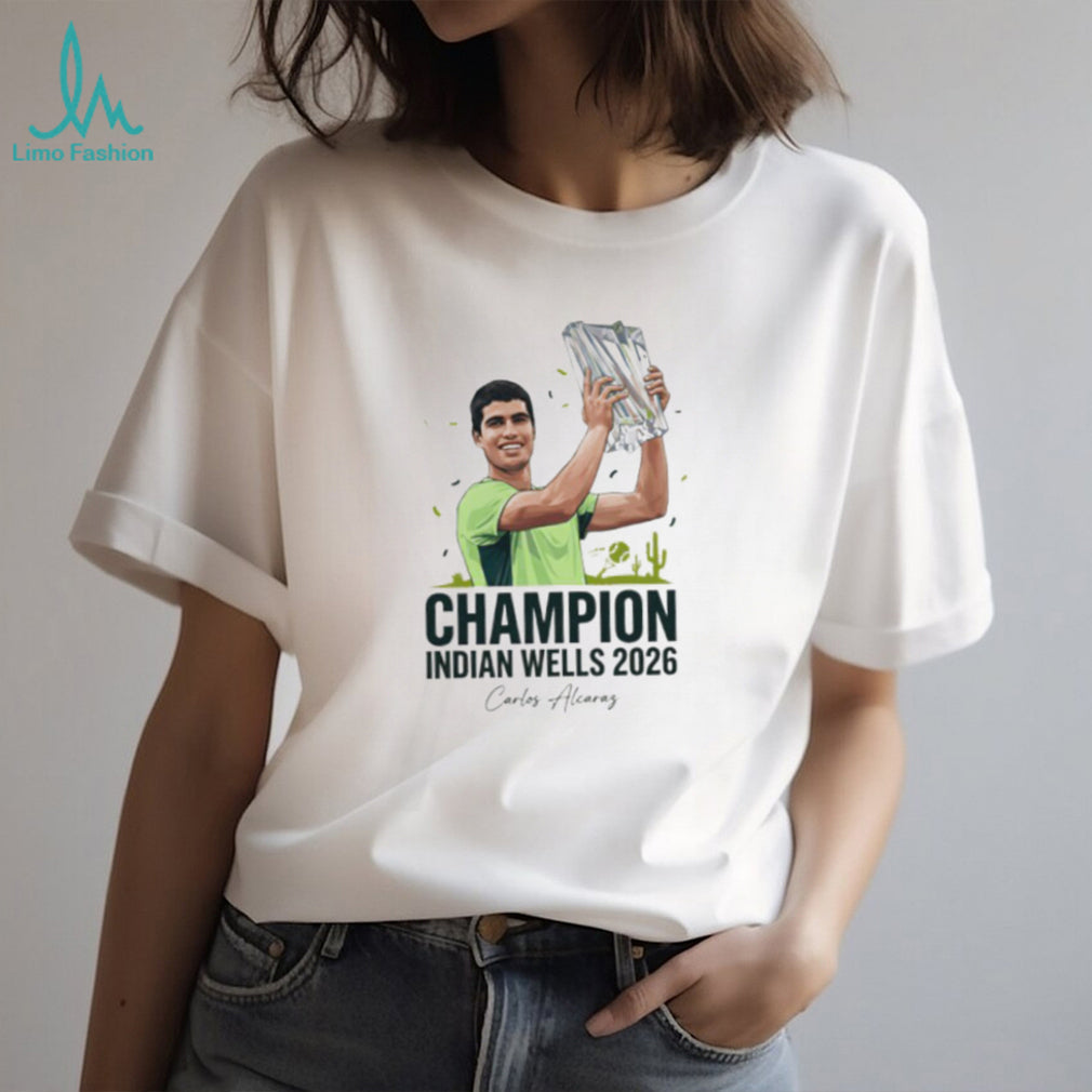 Carlos Alcaraz Champion Indian Wells 2026 Tennis Trophy T Shirt