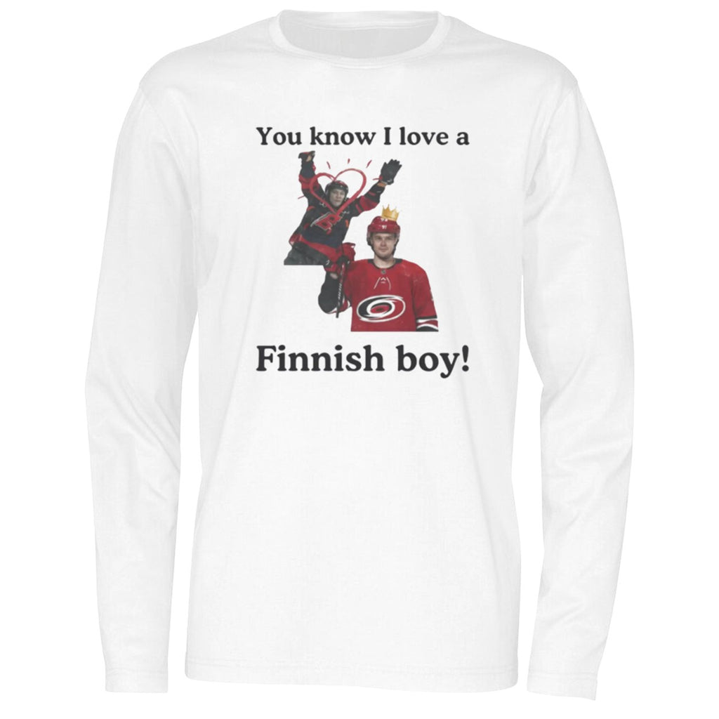 Carolina Hurricanes You Know I Love A Finnish Boy Shirt