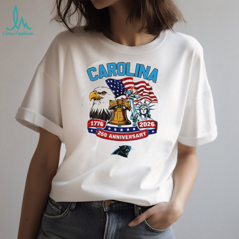 Carolina Panthers 250th Anniversary American Independence 1776 2026 Custom Jersey T Shirt