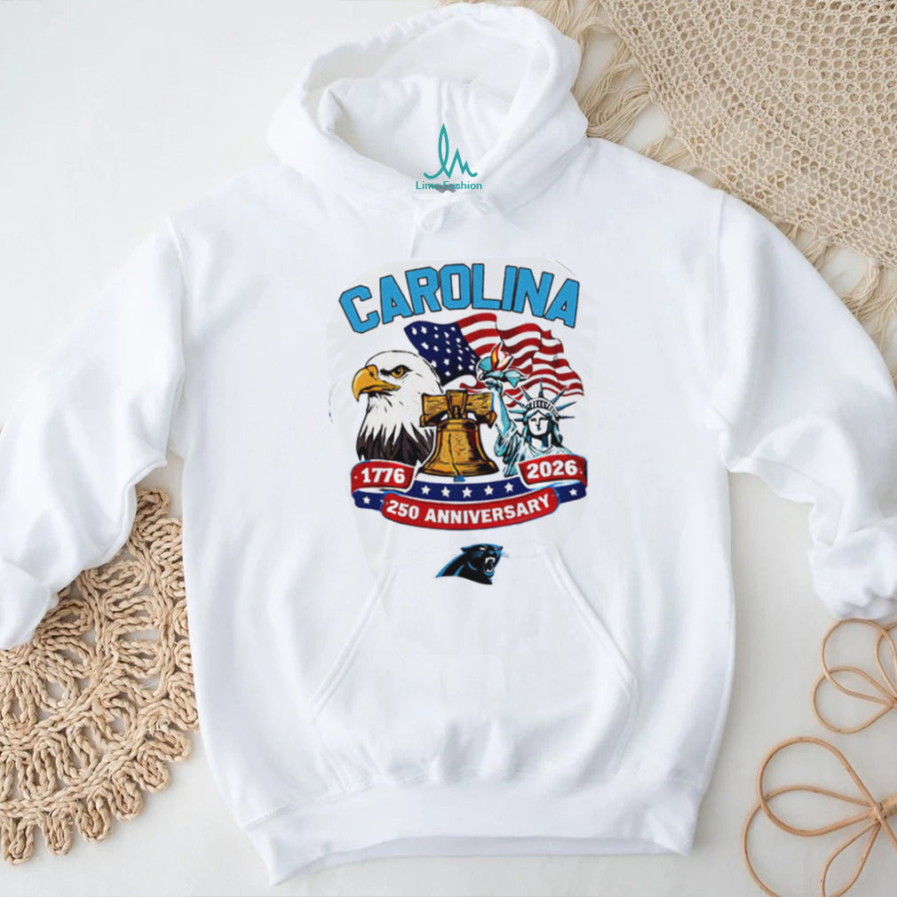 Carolina Panthers 250th Anniversary American Independence 1776 2026 Custom Jersey T Shirt