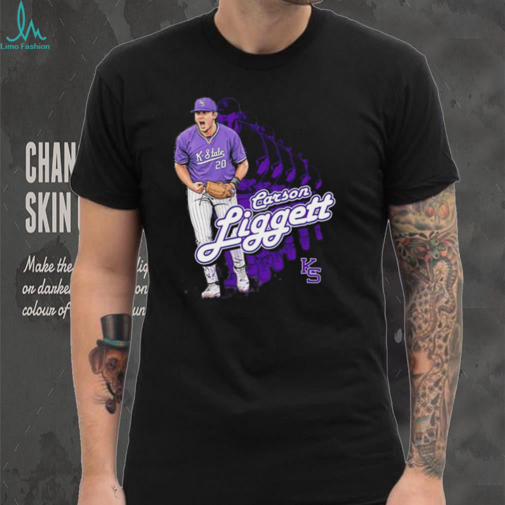 Carson Liggett K State Wildcats Baseball Player Fan T Shirt