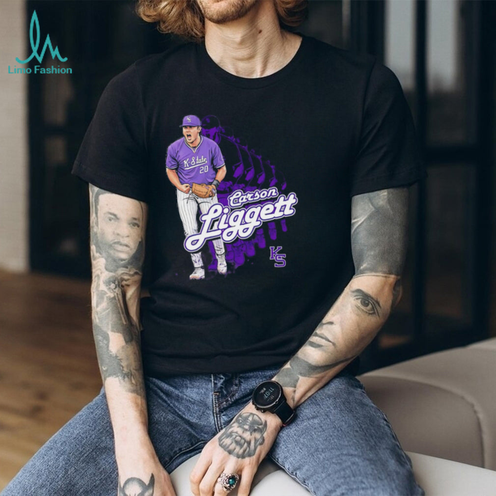 Carson Liggett K State Wildcats Baseball Player Fan T Shirt