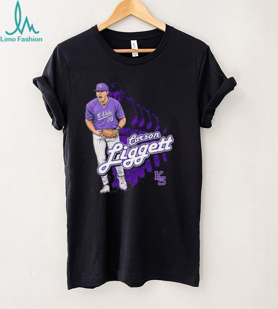 Carson Liggett K State Wildcats Baseball Player Fan T Shirt