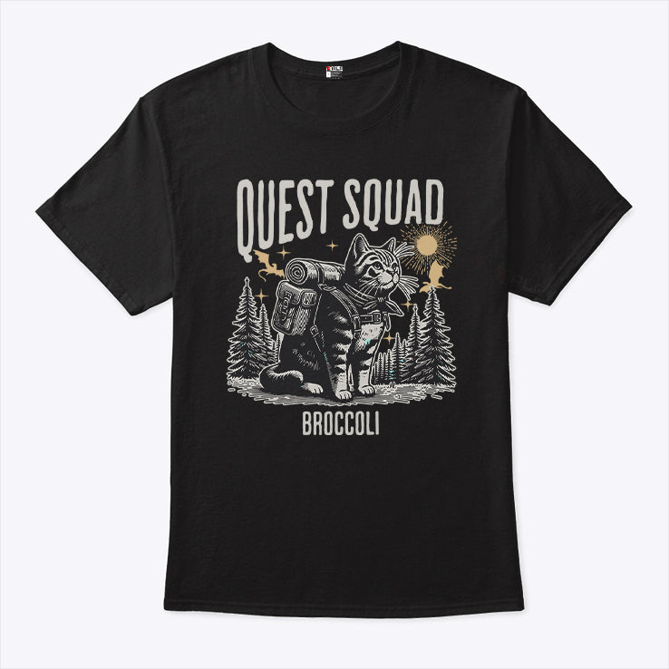 Cat Onyx Storm Quest Squad Broccoli T Shirt