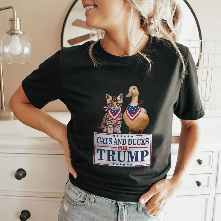 Cats And Ducks For Trump 2024 T Shirt