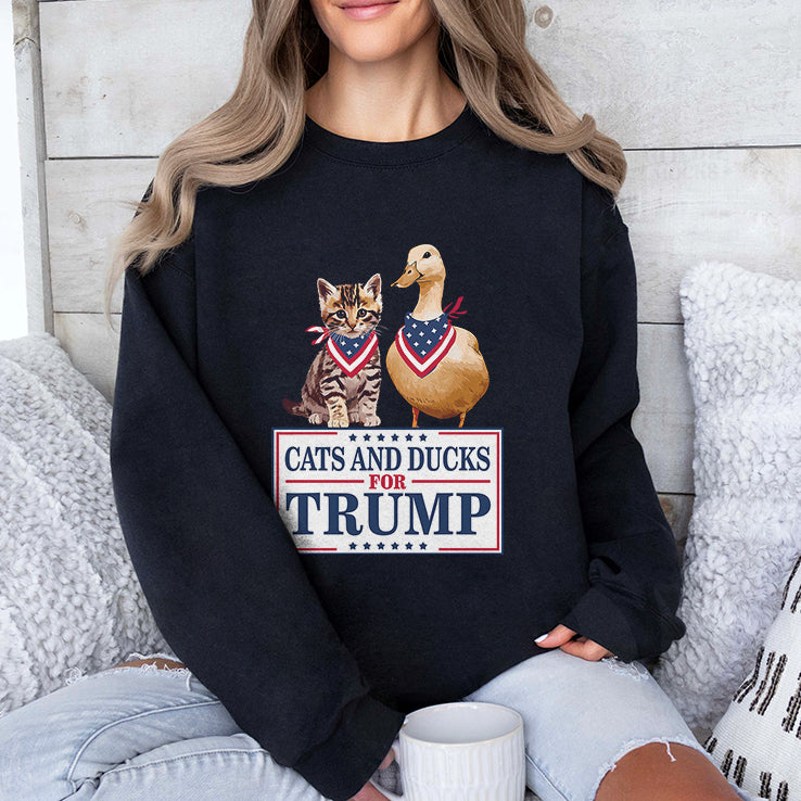Cats And Ducks For Trump 2024 T Shirt