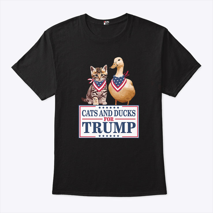 Cats And Ducks For Trump 2024 T Shirt