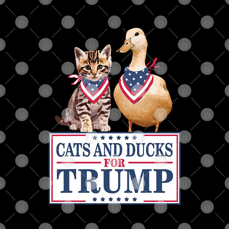 Cats And Ducks For Trump 2024 T Shirt