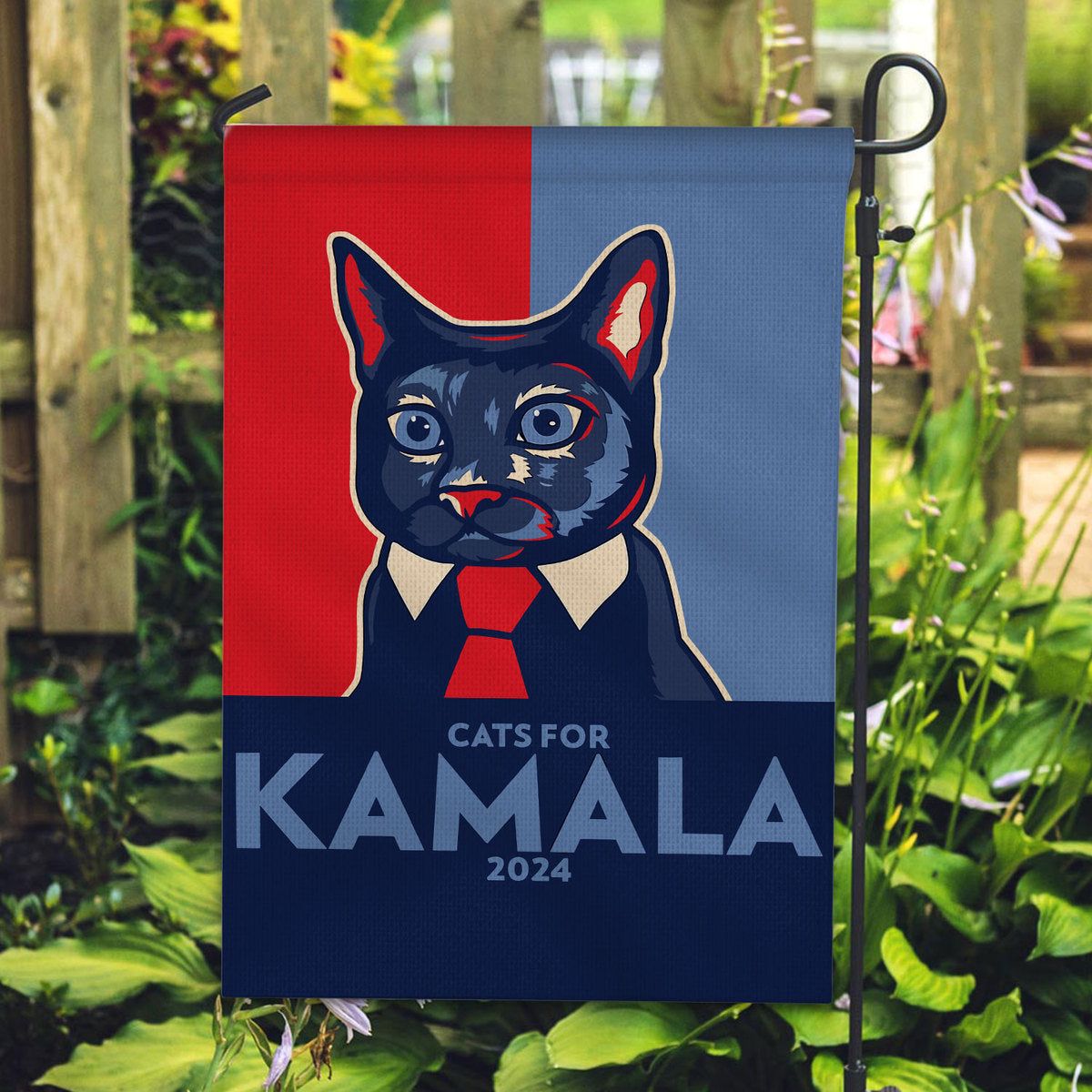 Cats For Kamala Harris 2024 Garden Flag