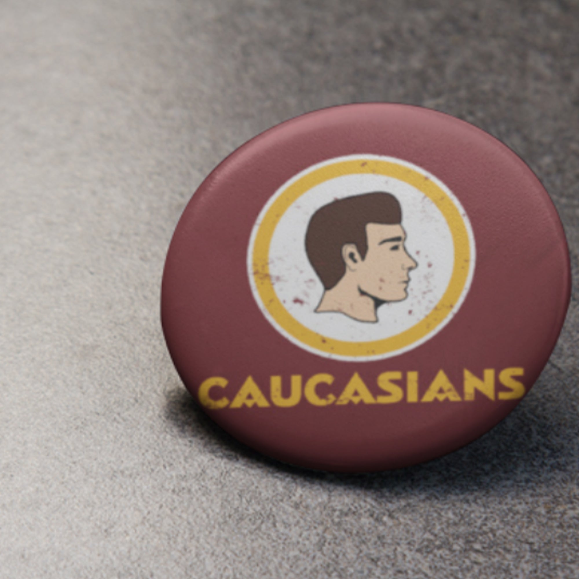 Caucasians Button