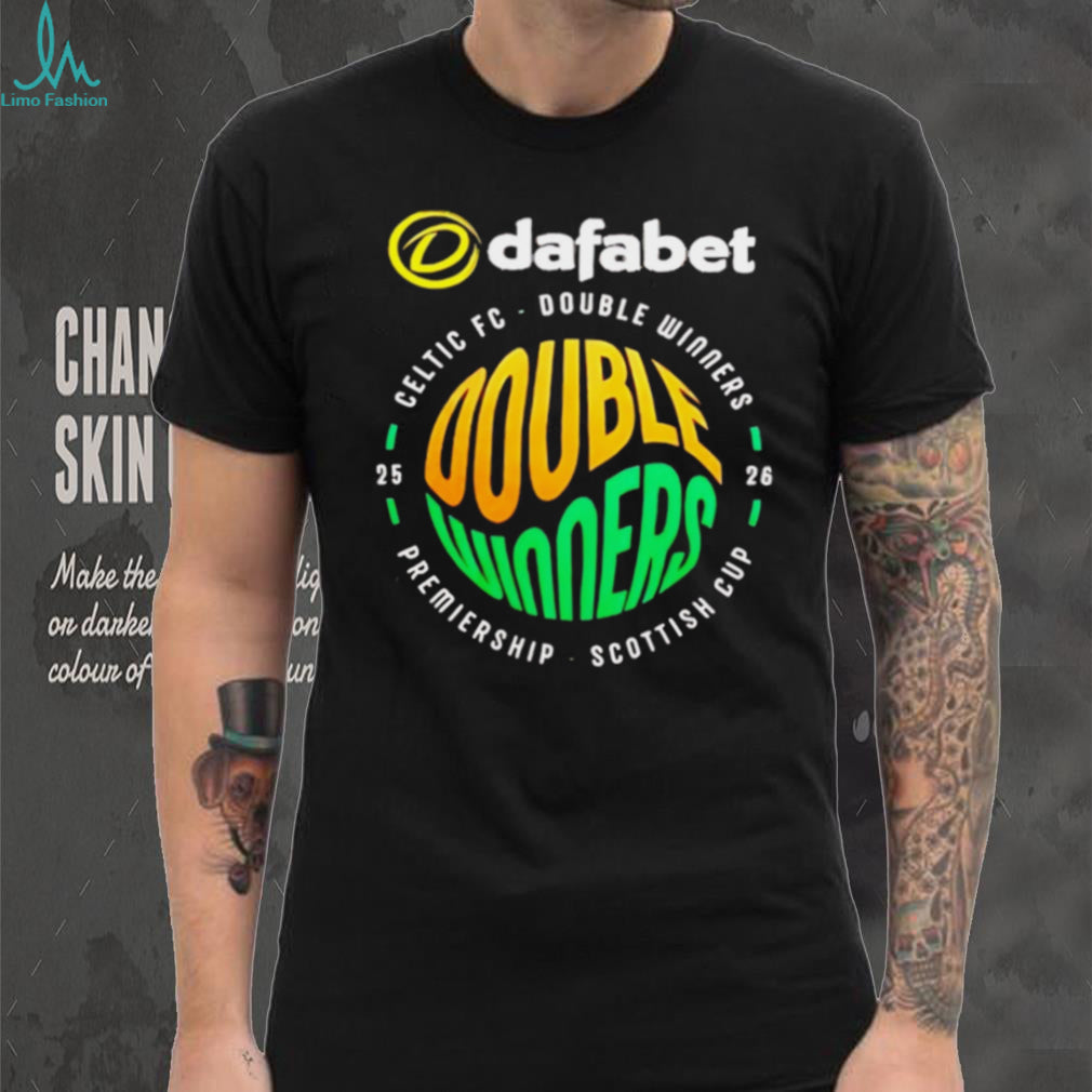 Celtic FC Double Winners 2025 2026 Premiership Soccer T shirt