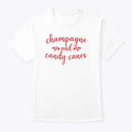 Champagne And Candy Canes Christmas T Shirt