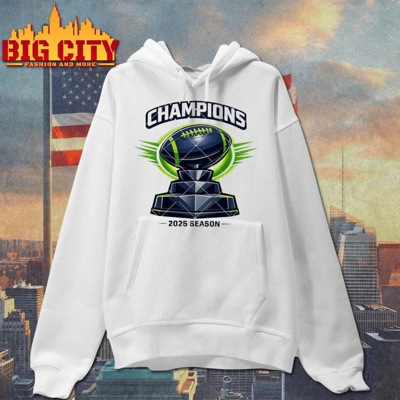Champions 2025 Seattle Football Trophy Shirt
