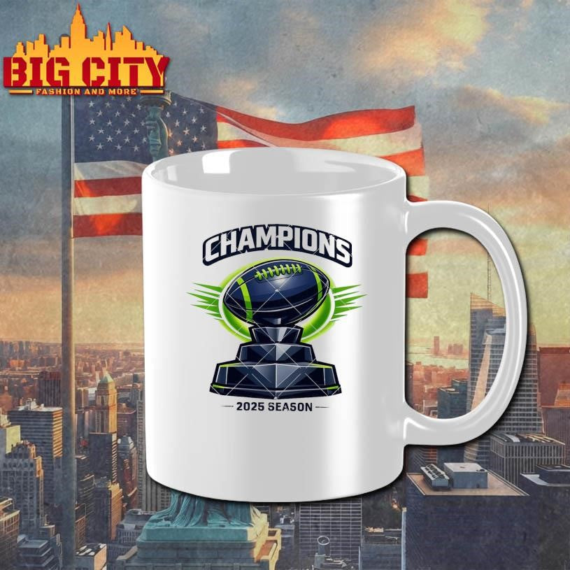 Champions 2025 Seattle Football Trophy Shirt