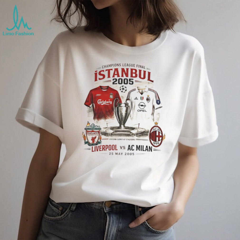 Champions League Final Istanbul 2005 Liverpool vs AC Milan vintage shirt