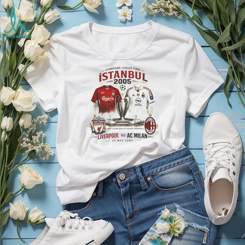 Champions League Final Istanbul 2005 Liverpool vs AC Milan vintage shirt