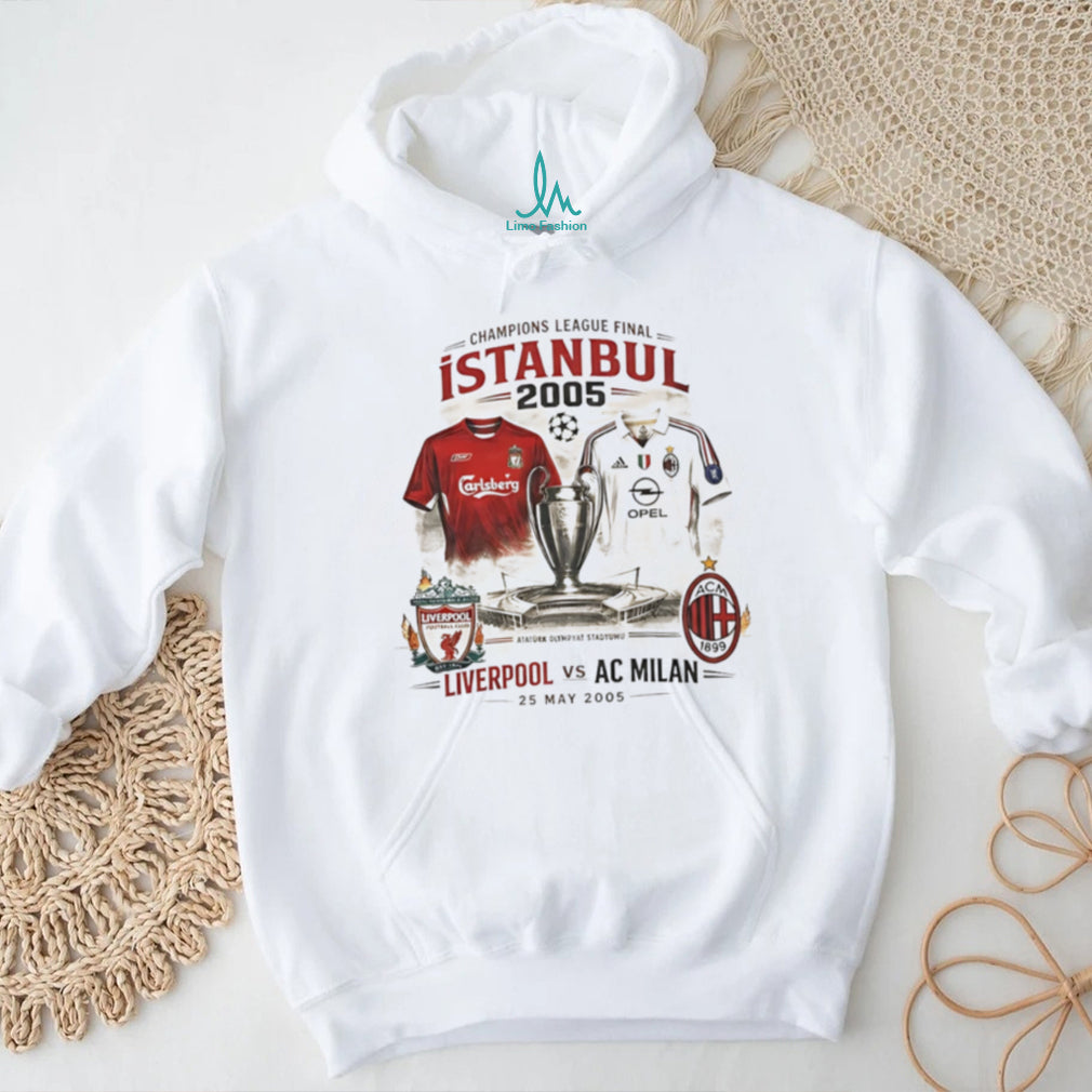 Champions League Final Istanbul 2005 Liverpool vs AC Milan vintage shirt