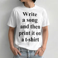 Charli Write A Song And Then Print It On A T Shirt Shirt