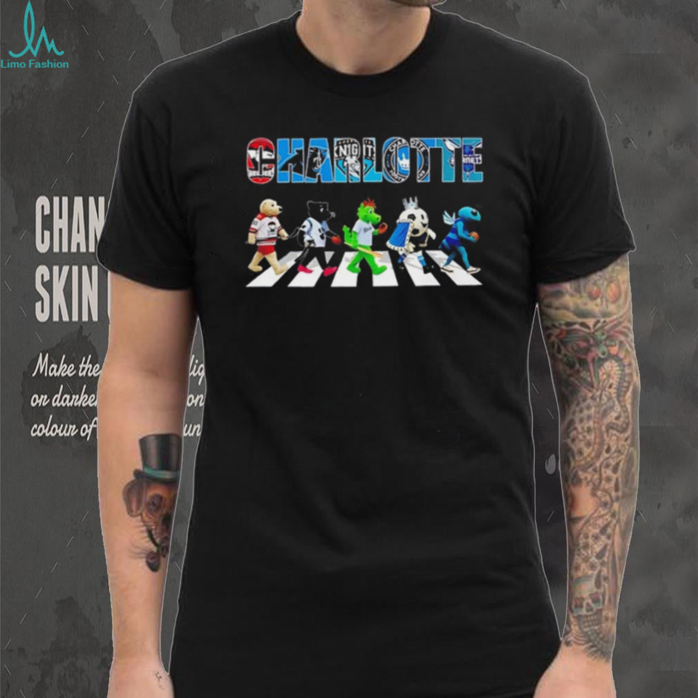 Charlotte sports mascots Abbey Road shirt