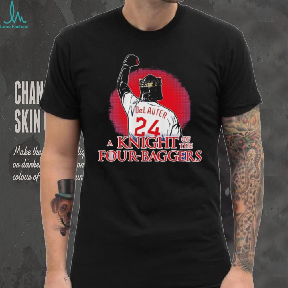 Chase DeLauter 24 A Knight Of The Four Baggers Baseball T Shirt