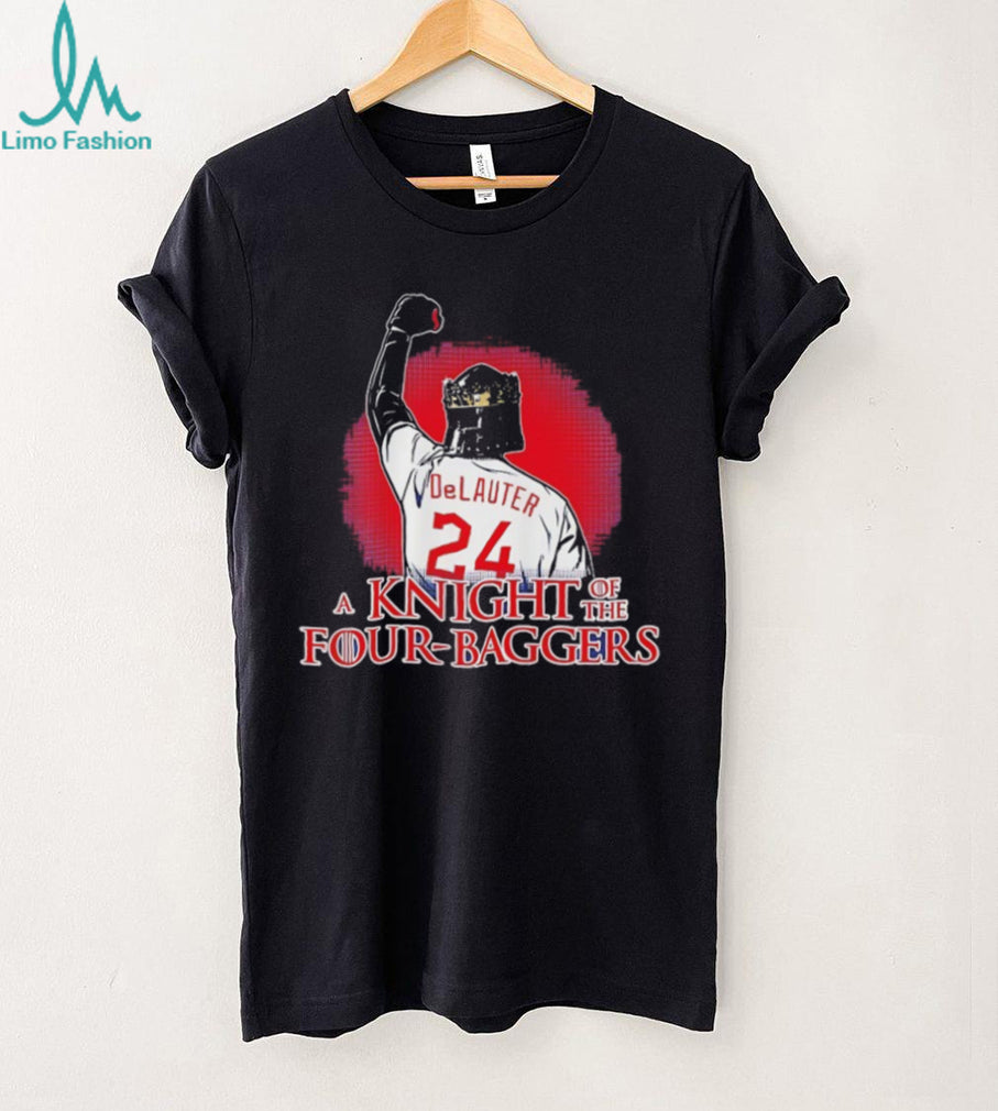 Chase DeLauter 24 A Knight Of The Four Baggers Baseball T Shirt