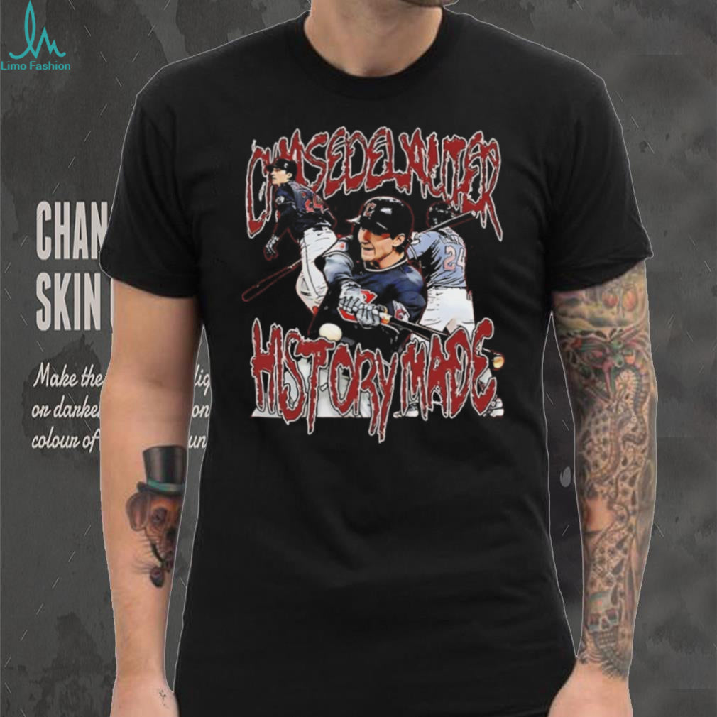 Chase DeLauter Cleveland Baseball History Made Vintage Style T Shirt