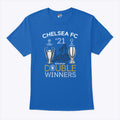Chelsea 2021 Double Winners Champions League Super Cup T Shirt