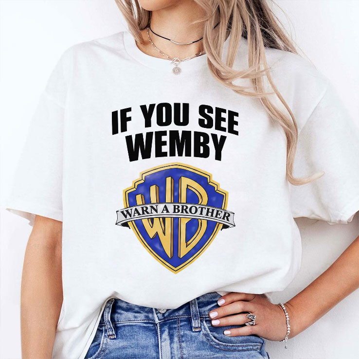 Chet Holmgren If You See Wemby Warn A Brother T Shirt