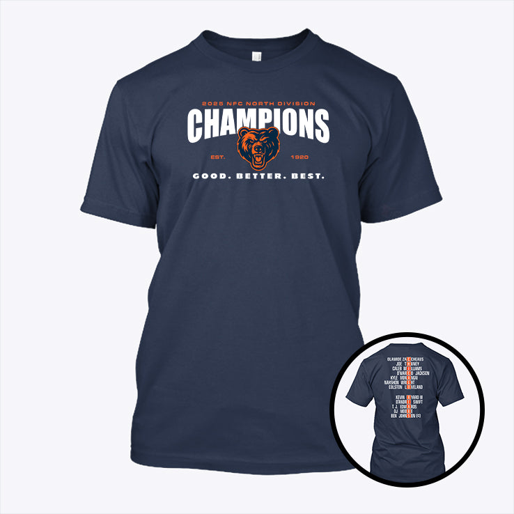 Chicago 2025 NFC North Division Champions Shirt
