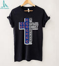 Chicago Baseball Cross Christian Faith Christ Strengthens Me T Shirt