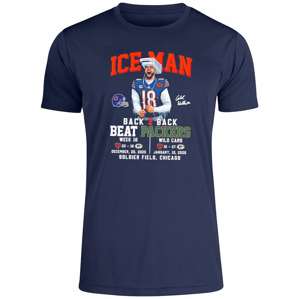 Chicago Bear Iceman Back 2 Back Beat Packers Shirt