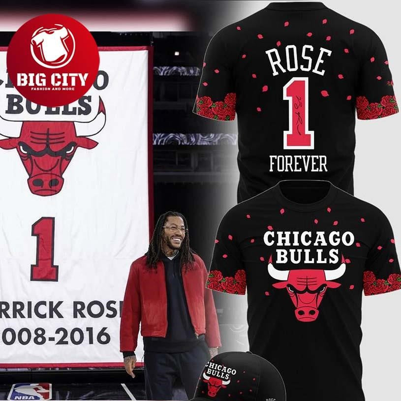 Chicago Bulls Derrick Rose 2008-2016 Tribute Night 2026 Two Sided Shirt