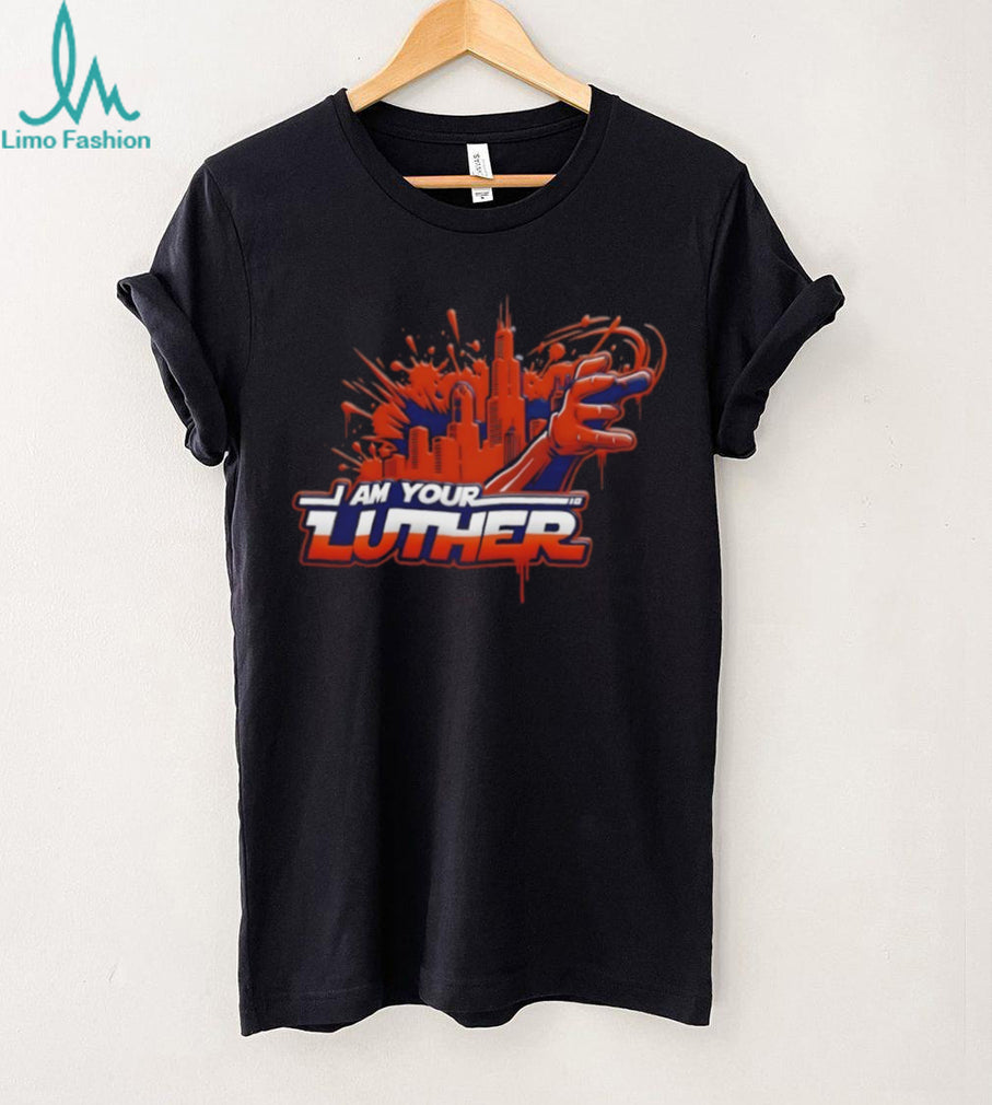 Chicago City Skyline I Am Your Luther Graffiti Style Urban Streetwear T Shirt