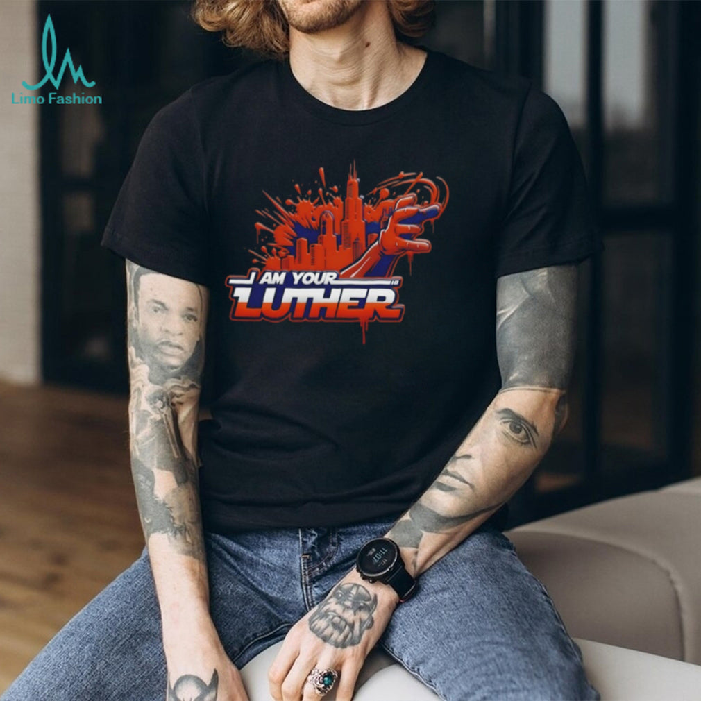 Chicago City Skyline I Am Your Luther Graffiti Style Urban Streetwear T Shirt