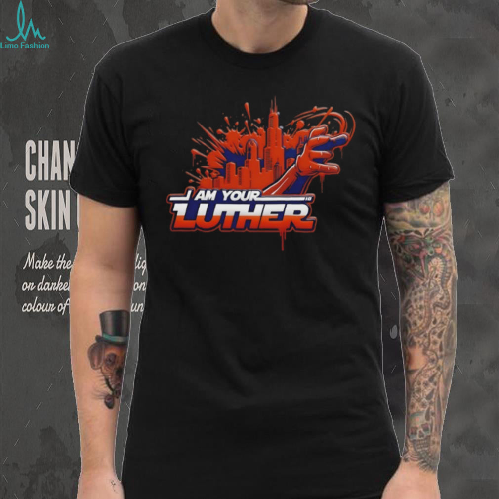 Chicago City Skyline I Am Your Luther Graffiti Style Urban Streetwear T Shirt
