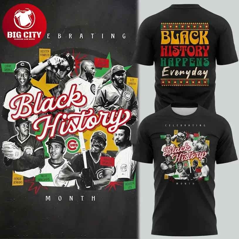 Chicago Cubs Black History Month Limited Edition Two Sided Shirt