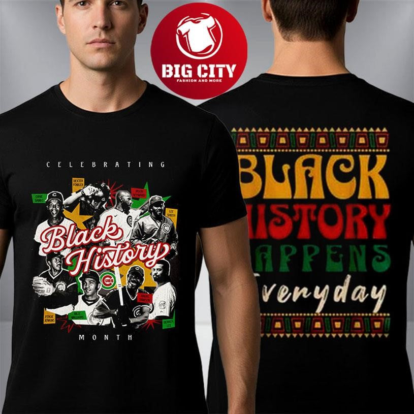 Chicago Cubs Black History Month Two Sided Shirt