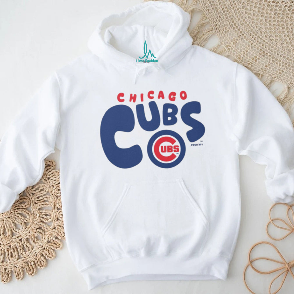 Chicago Cubs Doodle Logo Oatmeal Crewneck T shirt